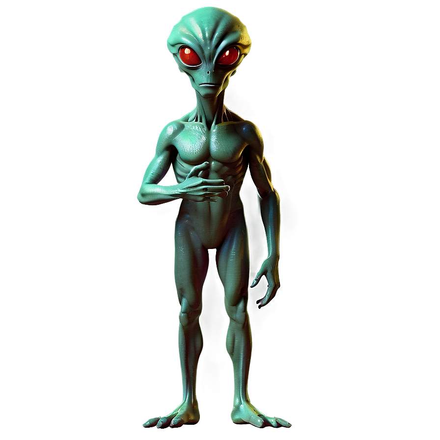 Cartoon Alien With Ufo Png 06292024 PNG Image