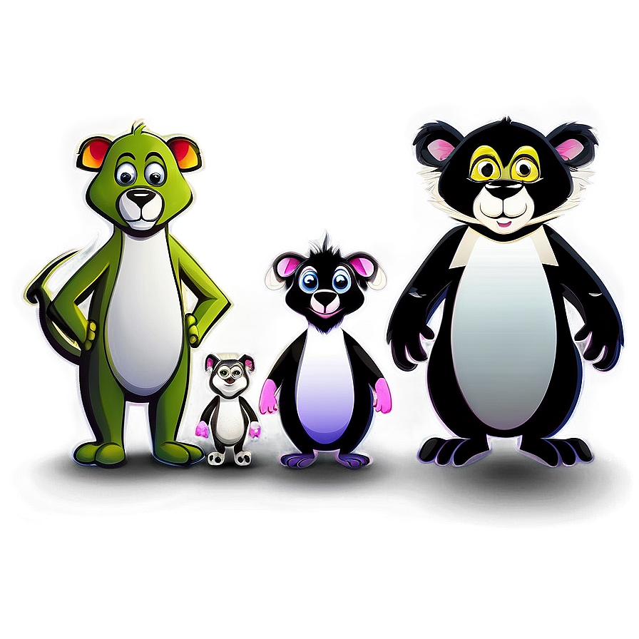 Cartoon Animal Family Group Png 65 PNG Image