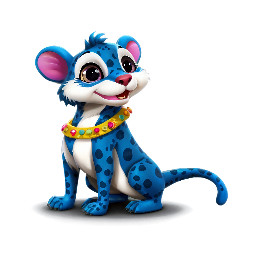 Cartoon Animal With Accessories Png Aiw PNG Image