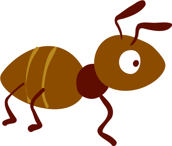 Cartoon Ant Illustration.png PNG Image