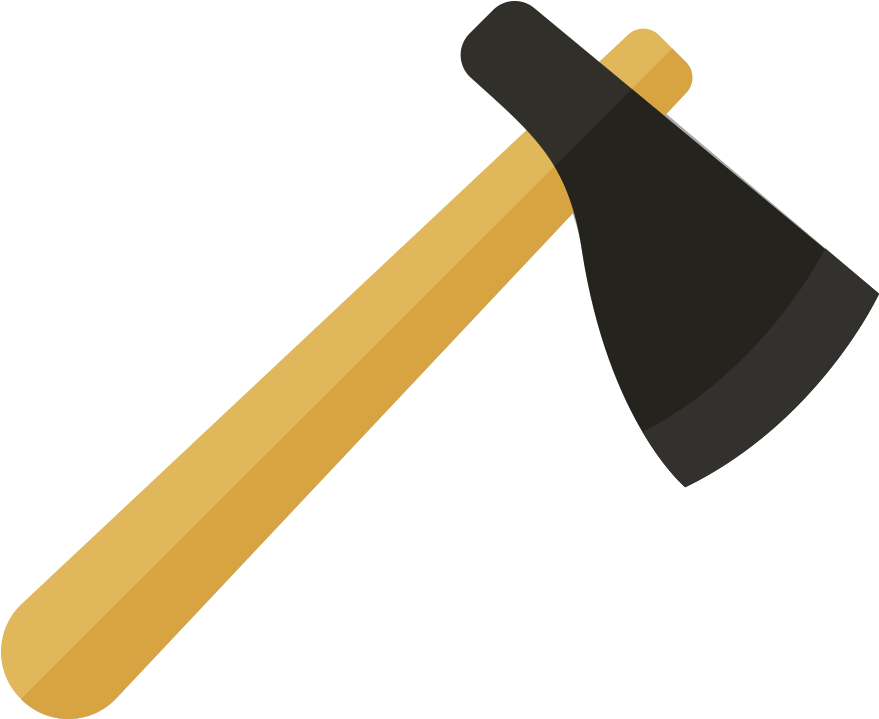 Cartoon Axe Illustration PNG Image