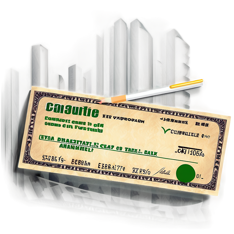 Cartoon Bank Check Drawing Png Yfn PNG Image