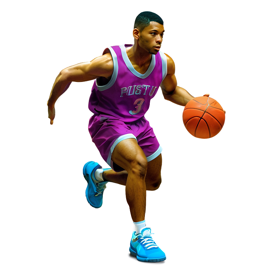 Cartoon Basketball Player Dribbling Png 85 PNG Image