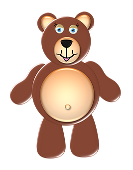 Cartoon Bear Illustration PNG Image