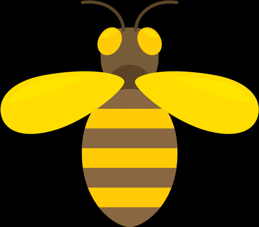 Cartoon Bee Illustration PNG Image