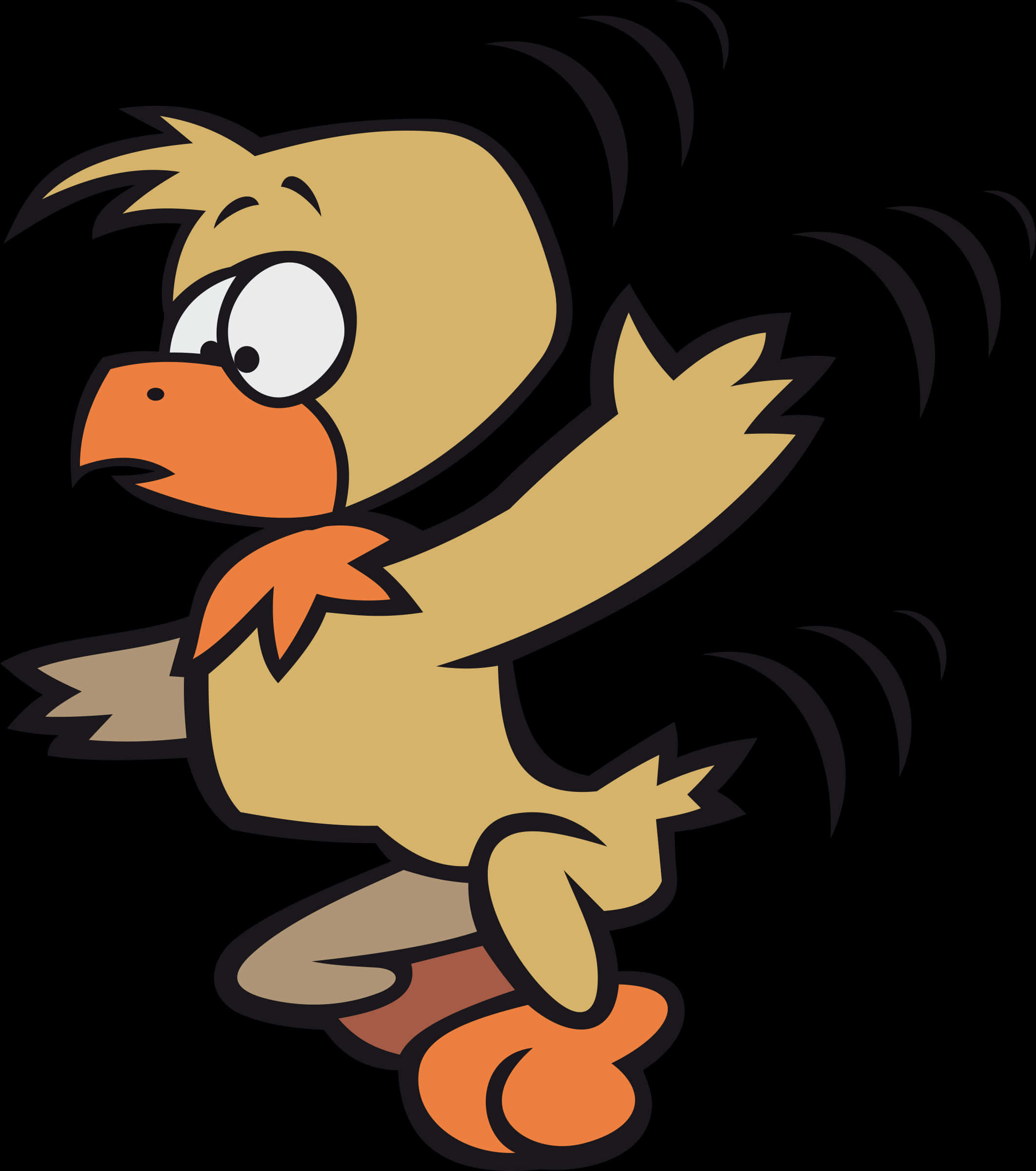 Cartoon Bird Character Illustration PNG Image