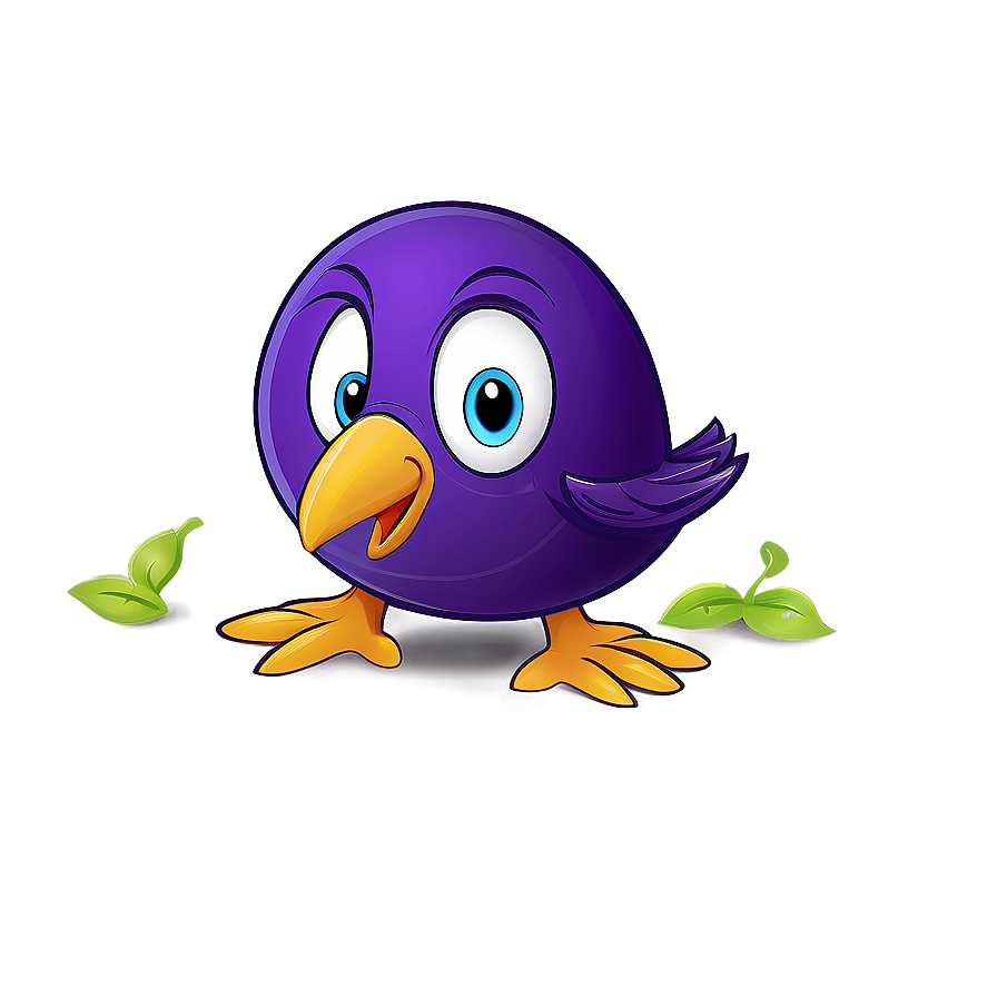 Cartoon Bird With Worm Png Ybk PNG Image