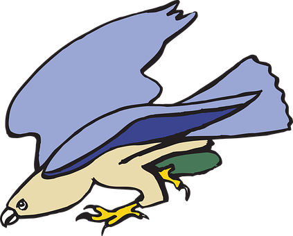 Cartoon Birdin Flight PNG Image