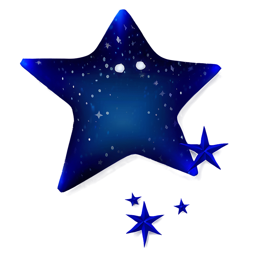 Cartoon Blue Stars Png 06252024 PNG Image