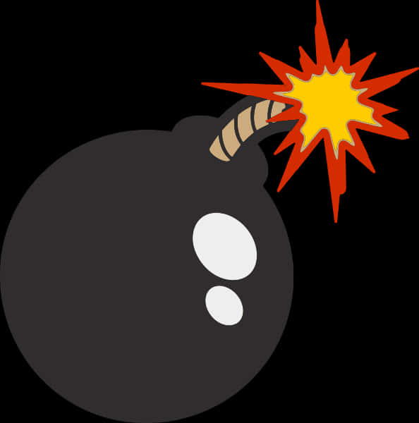 Cartoon Bomb Detonation PNG Image