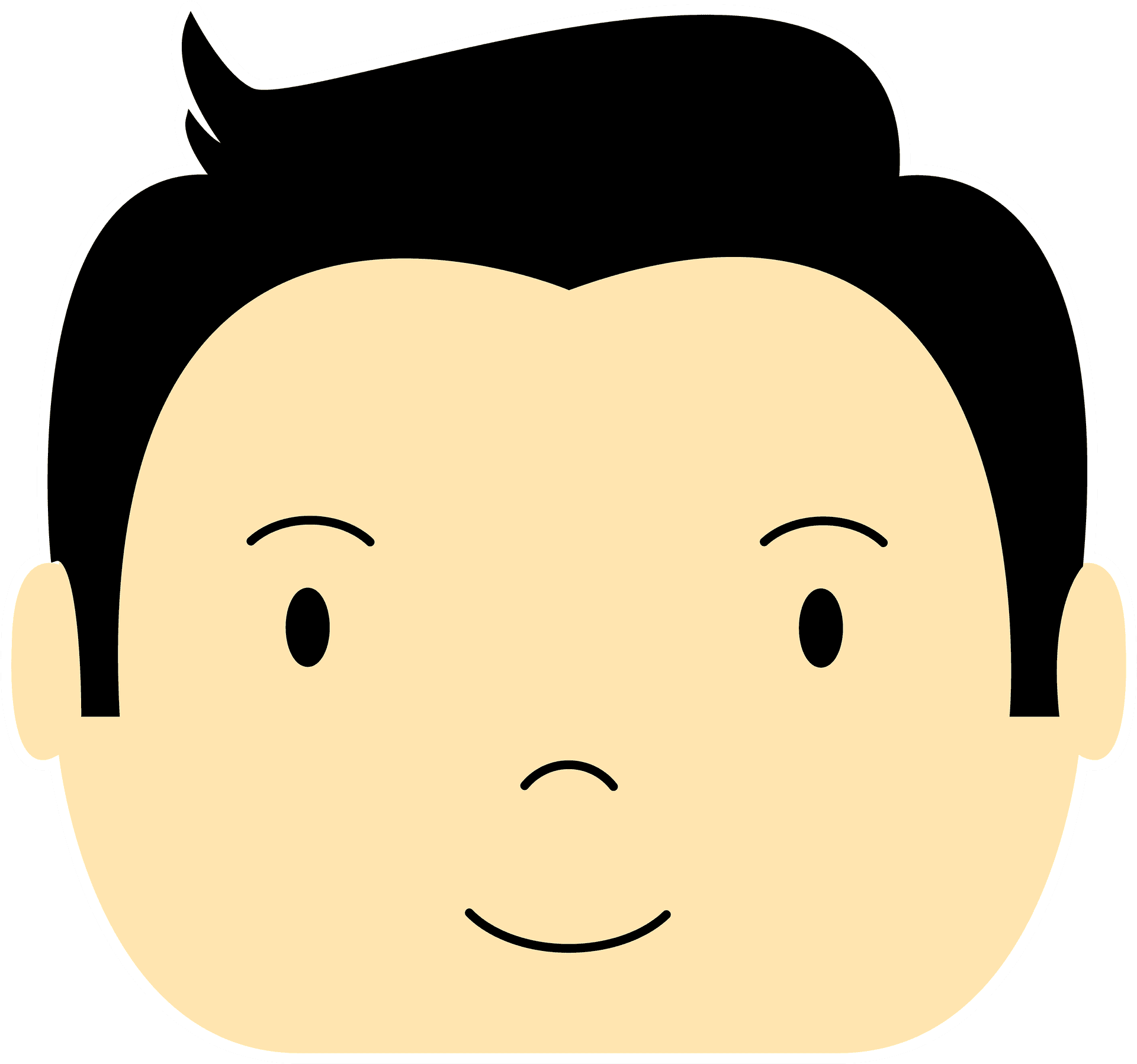 Cartoon Boy Avatar Graphic PNG Image