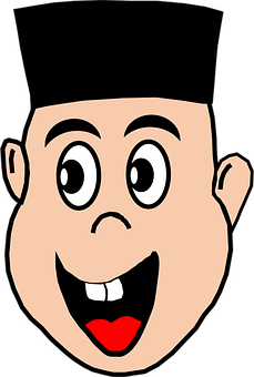 Cartoon Boy Face Vector PNG Image