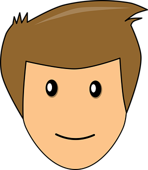 Cartoon Boy Head Graphic PNG Image