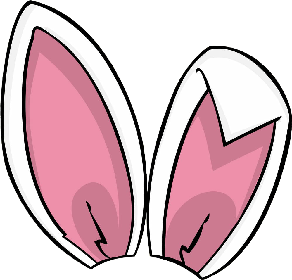 Cartoon Bunny Ears Clipart.png PNG Image