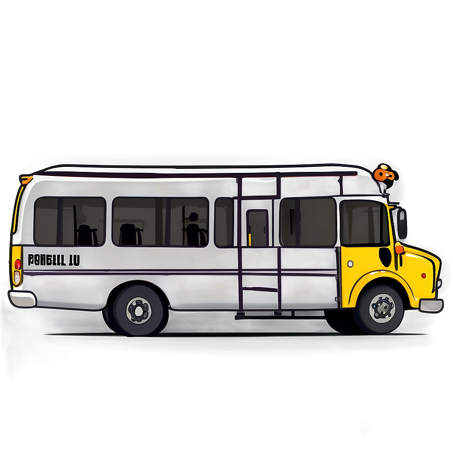 Cartoon Bus And Driver Png Twt PNG Image