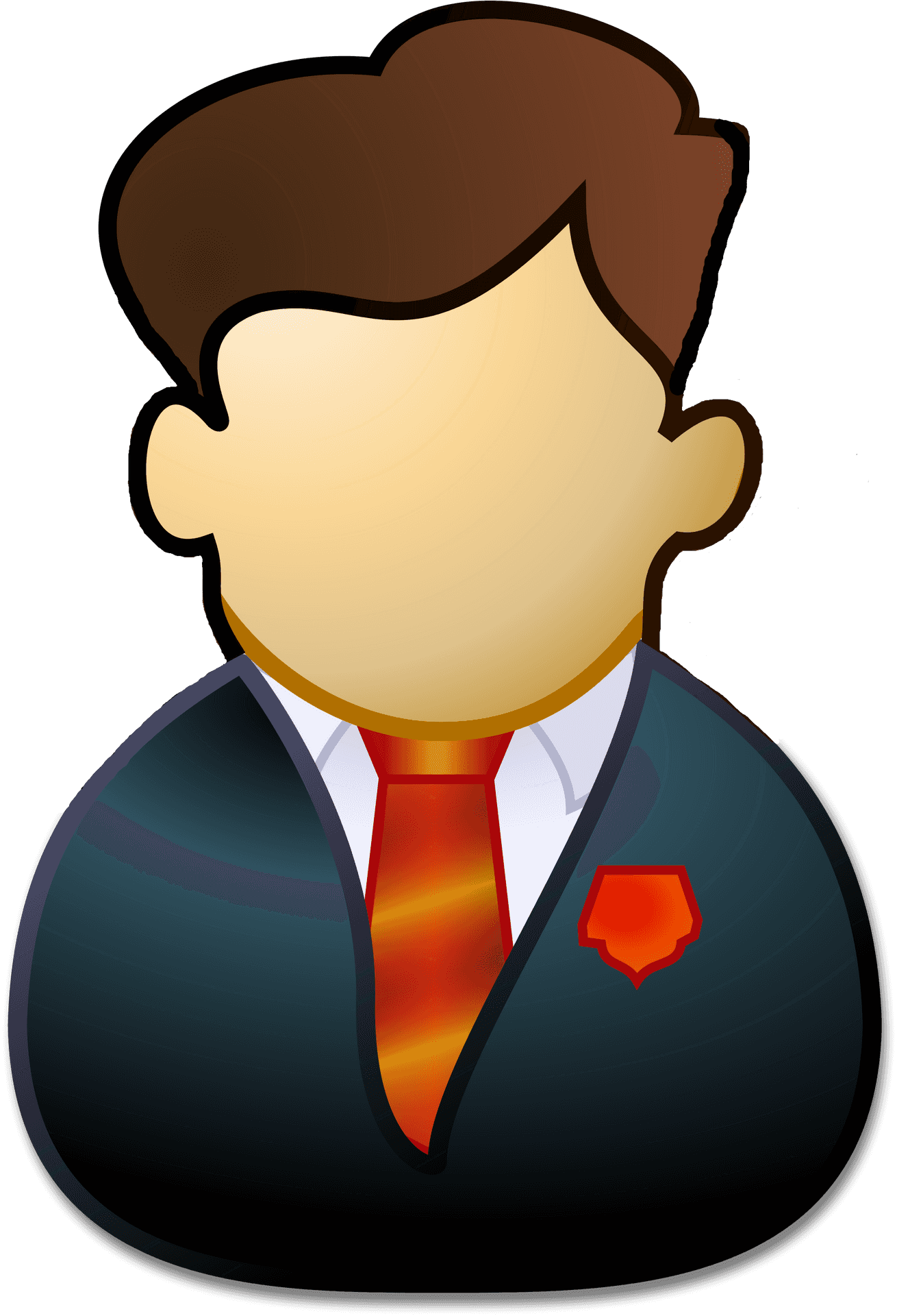 Cartoon Businessman Avatar PNG Image