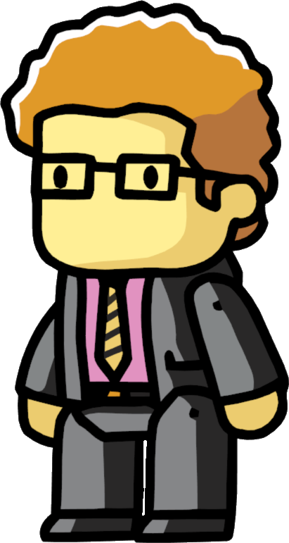 Cartoon Businessman Character PNG Image