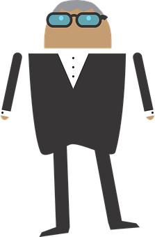 Cartoon Businessman Vector PNG Image