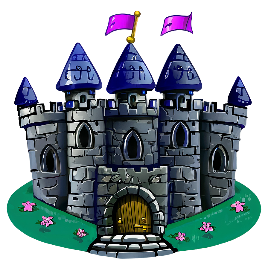 Cartoon Castle Drawing Png Gmr54 PNG Image