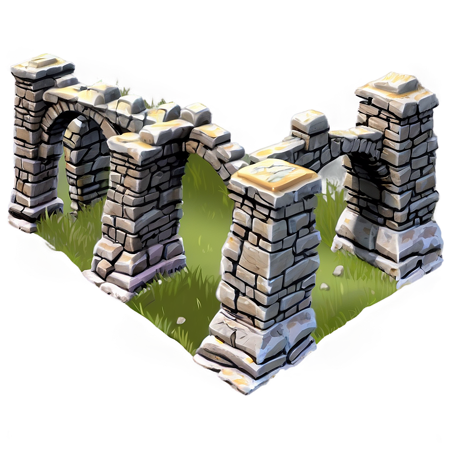 Cartoon Castle Ruins Png Dco48 PNG Image