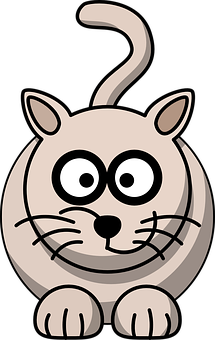 Cartoon Cat Graphic PNG Image