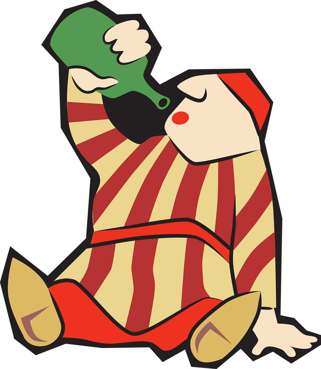 Cartoon Character Drinking From Bottle PNG Image