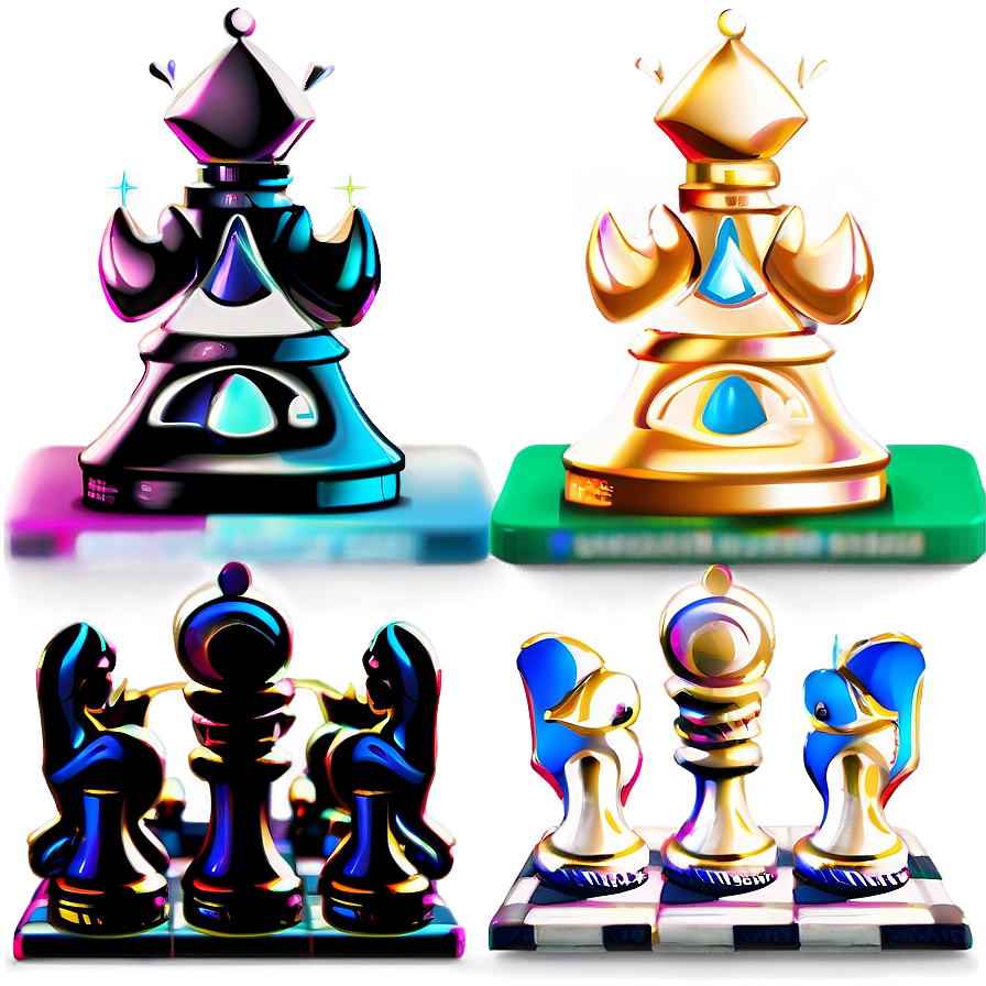 Cartoon Chess Pieces Characters Png 58 PNG Image