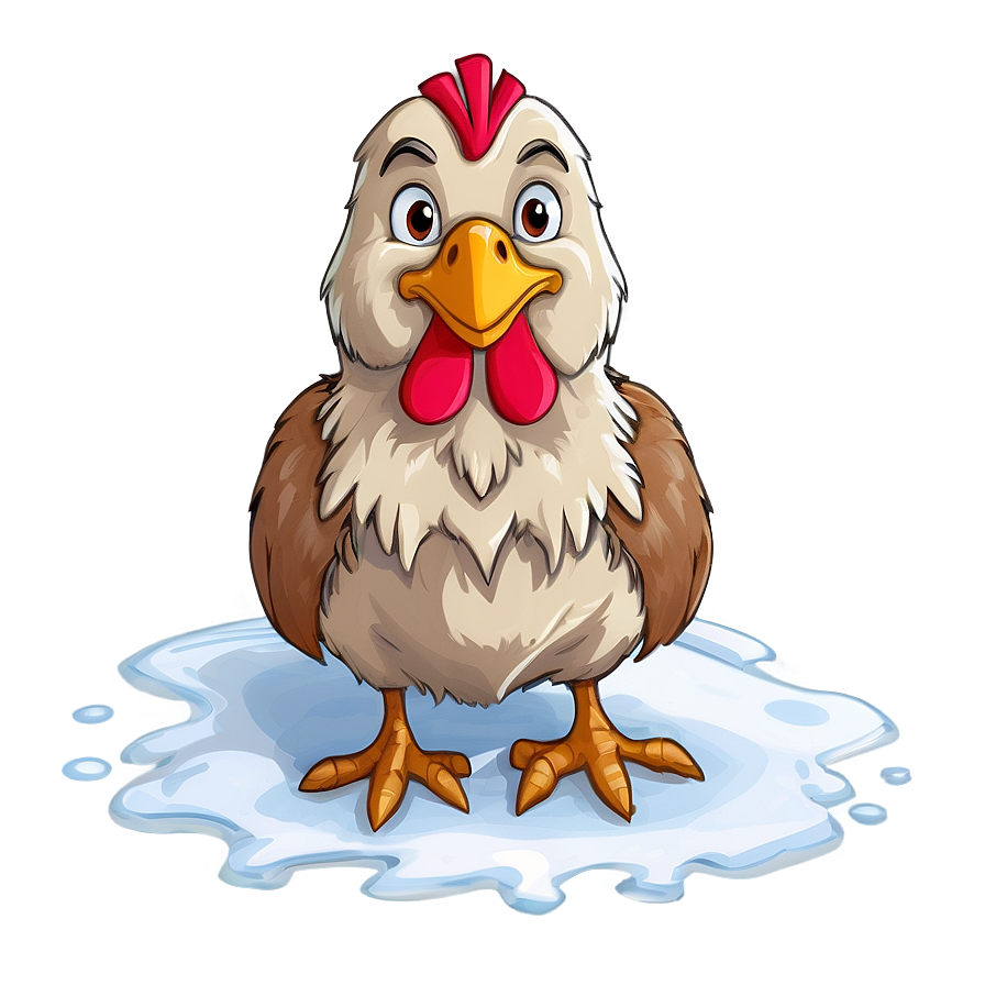 Cartoon Chicken In Snow Png 61 PNG Image