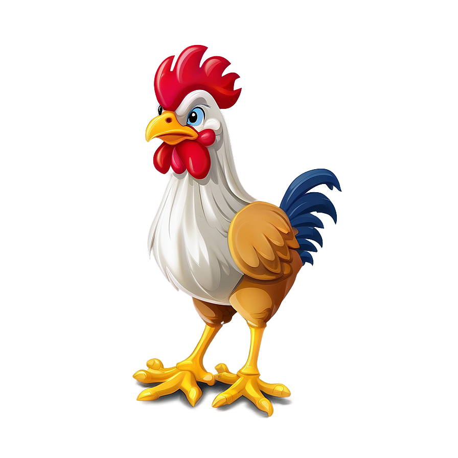 Cartoon Chicken Mascot Png Qhx28 PNG Image