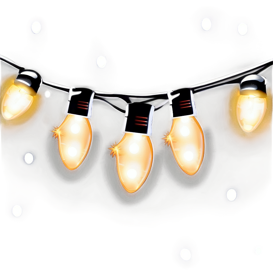 Cartoon Christmas Fairy Lights Png Fks PNG Image