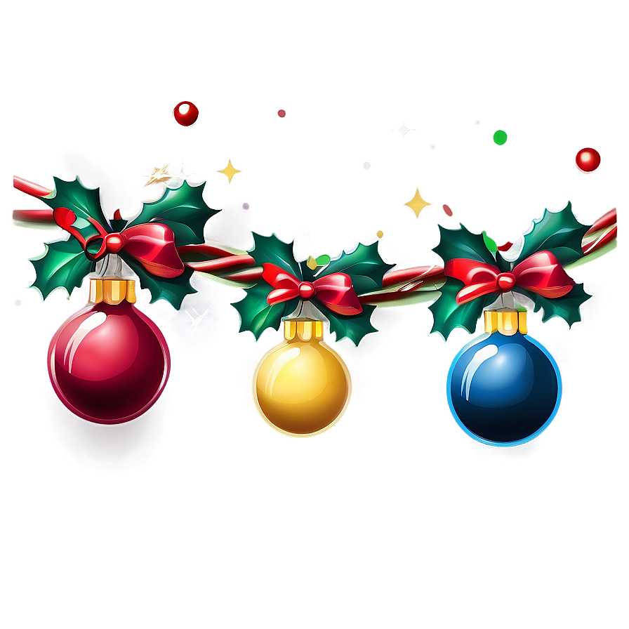 Cartoon Christmas Lights Decoration Png 06282024 PNG Image