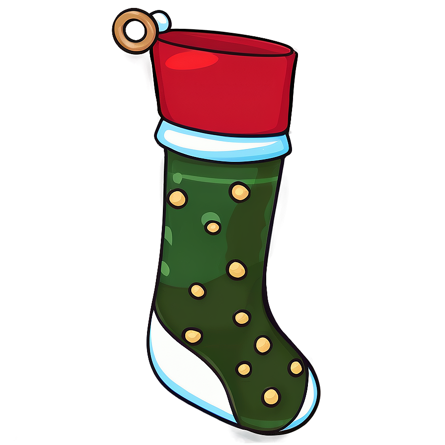 Cartoon Christmas Stocking Png Vbg71 PNG Image