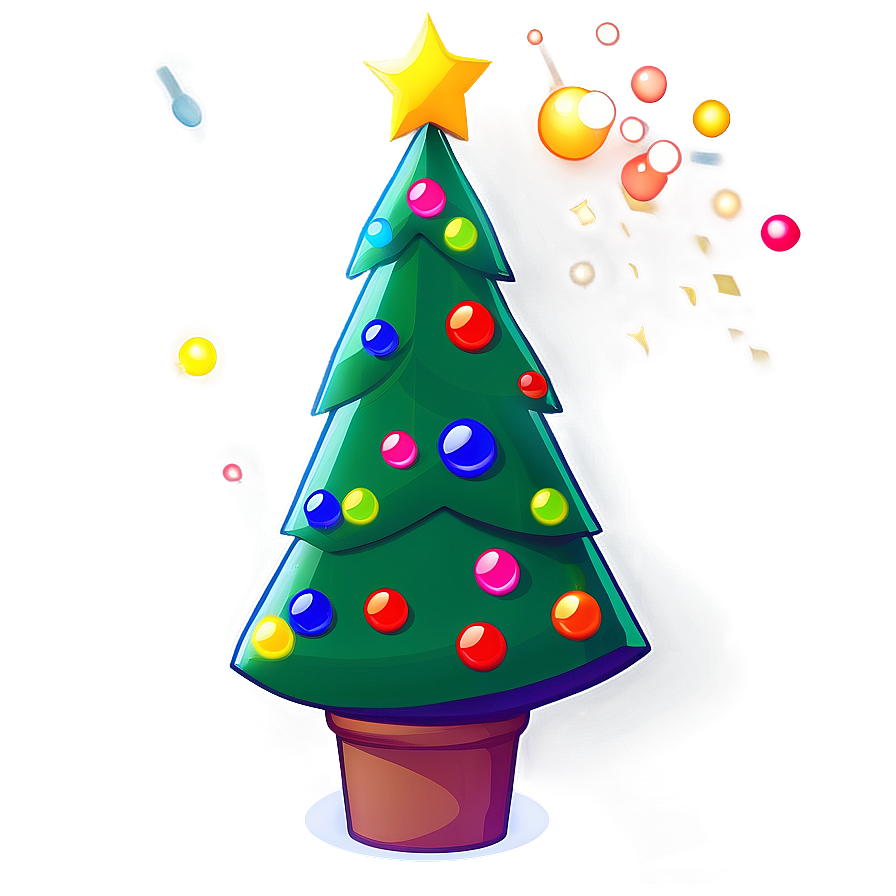 Cartoon Christmas Tree Transparent Png 05262024 PNG Image