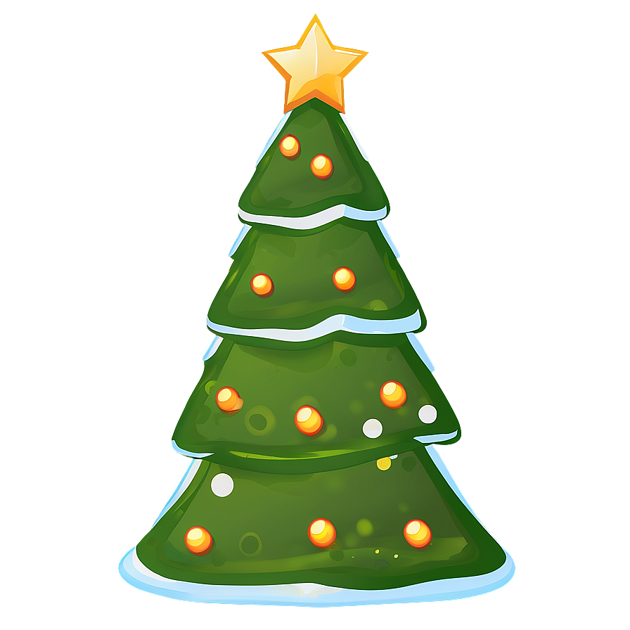 Cartoon Christmas Tree Transparent Png Jvy PNG Image