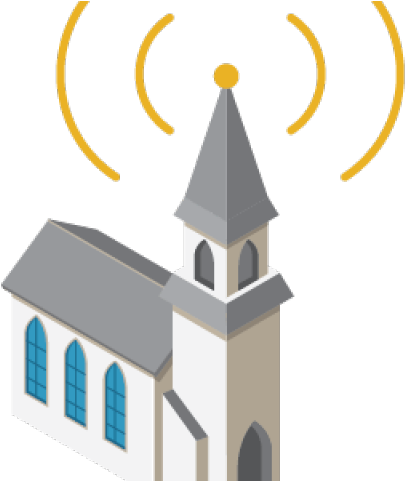 Cartoon Church Icon PNG Image