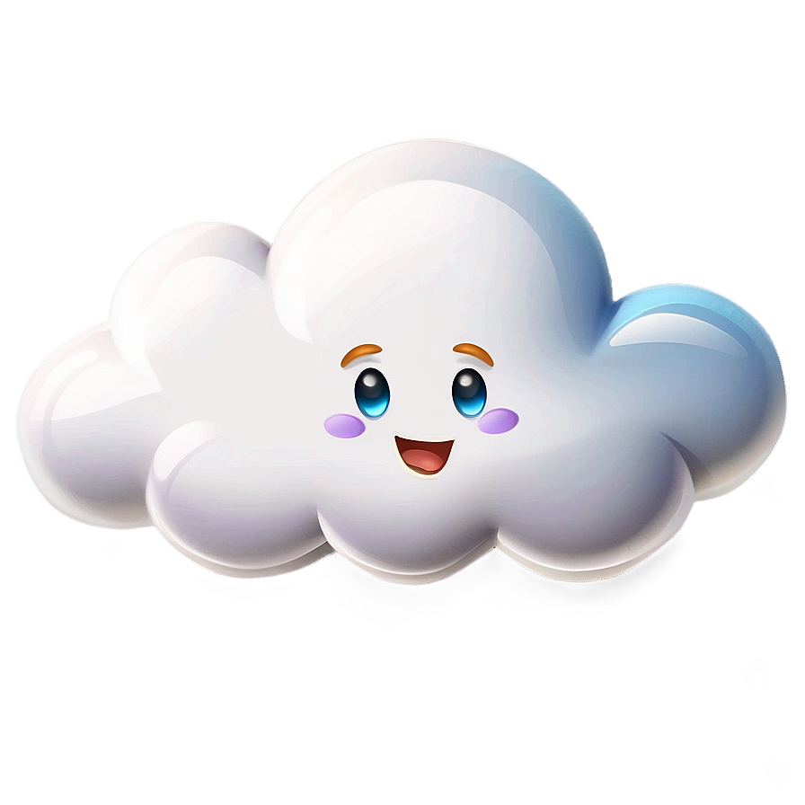 Cartoon Cloud Emoji Png Xgm37 PNG Image