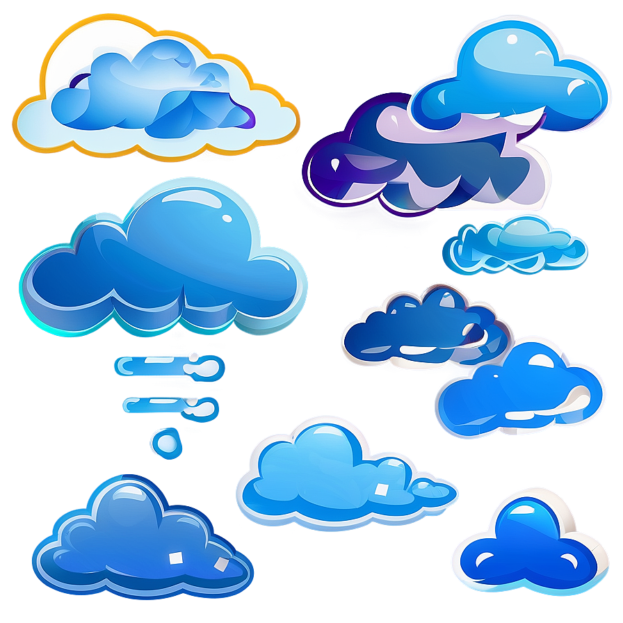 Cartoon Cloud Vector Png Eeo PNG Image