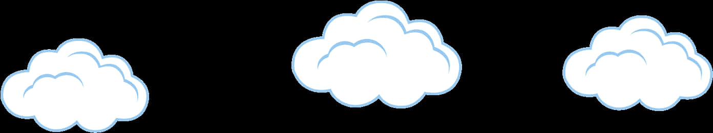 Cartoon Clouds Vector Illustration PNG Image