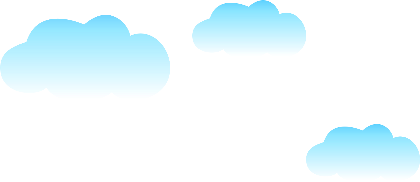 Cartoon Cloudson Blue Sky PNG Image