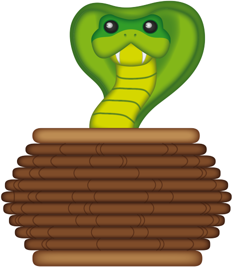 Cartoon Cobrain Basket PNG Image