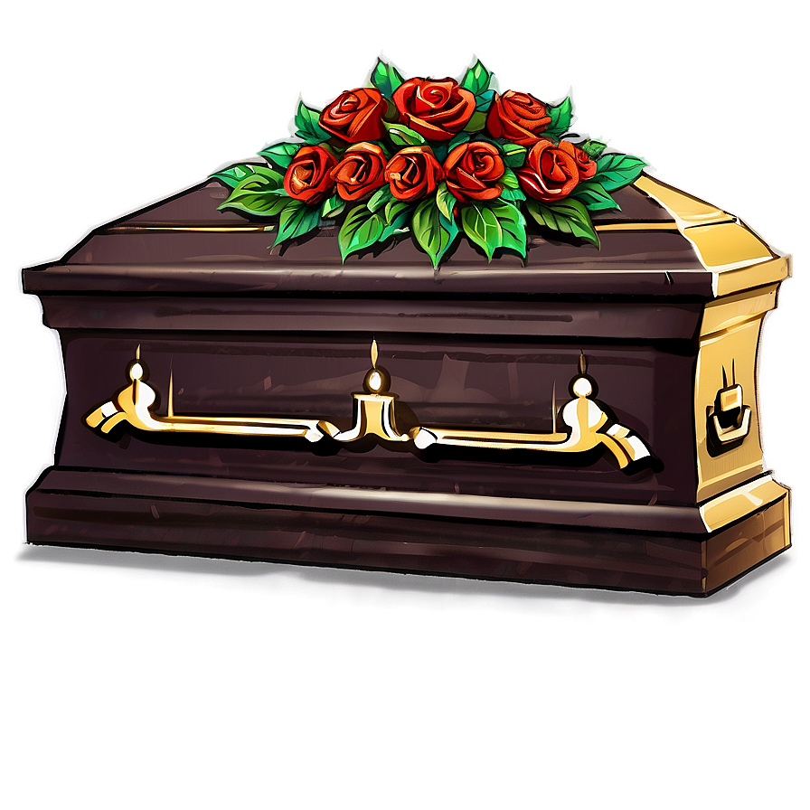 Cartoon Coffin Png 05242024 PNG Image