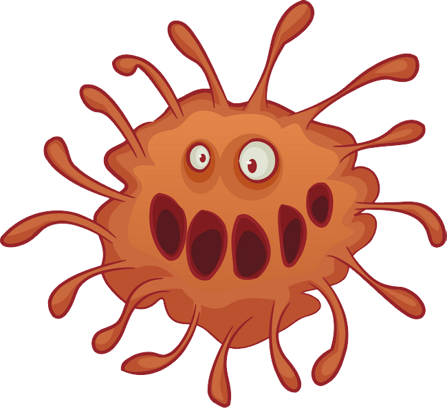 Cartoon Coronavirus Character PNG Image