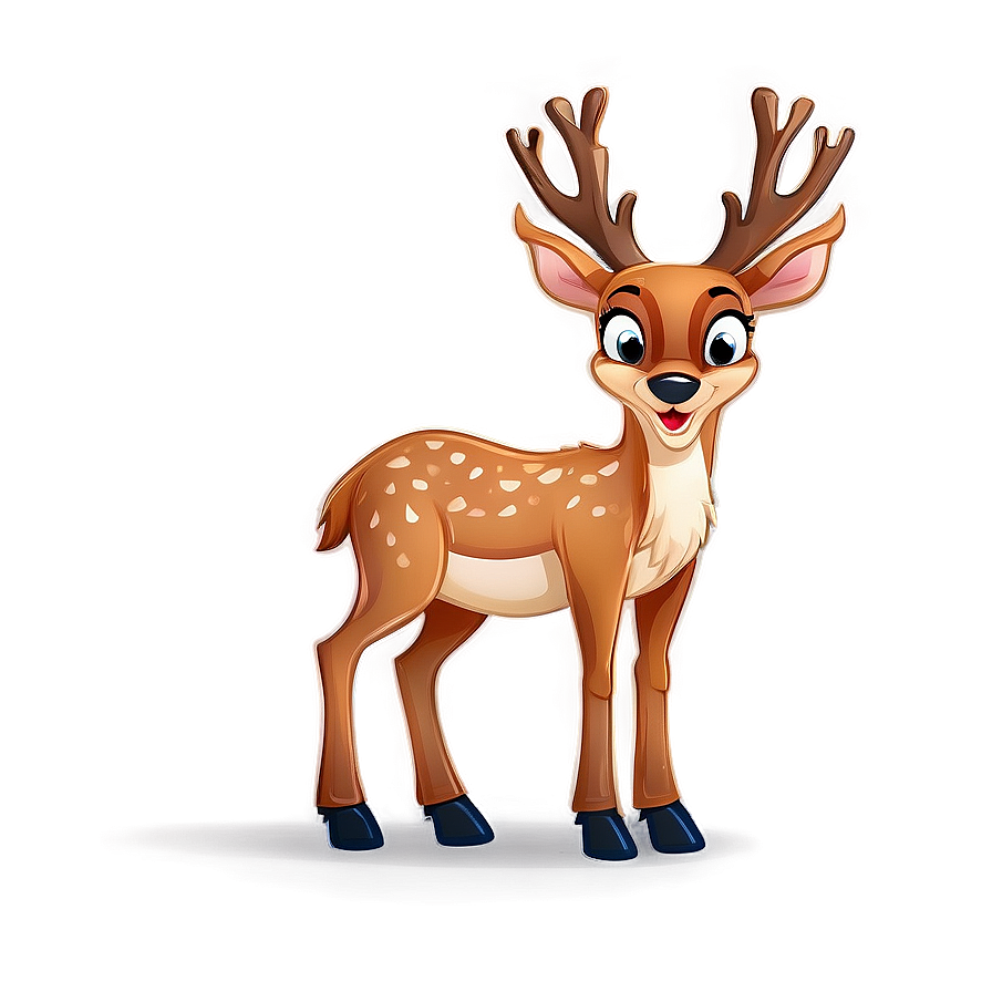 Cartoon Deer Character Png Noc6 PNG Image