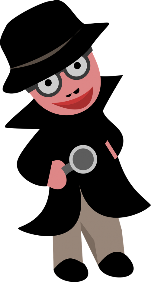 Cartoon Detective Character PNG Image