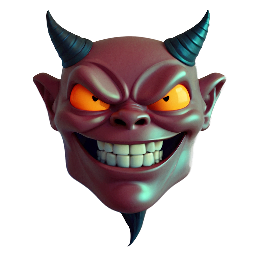 Cartoon Devil Emoji Png 2 PNG Image