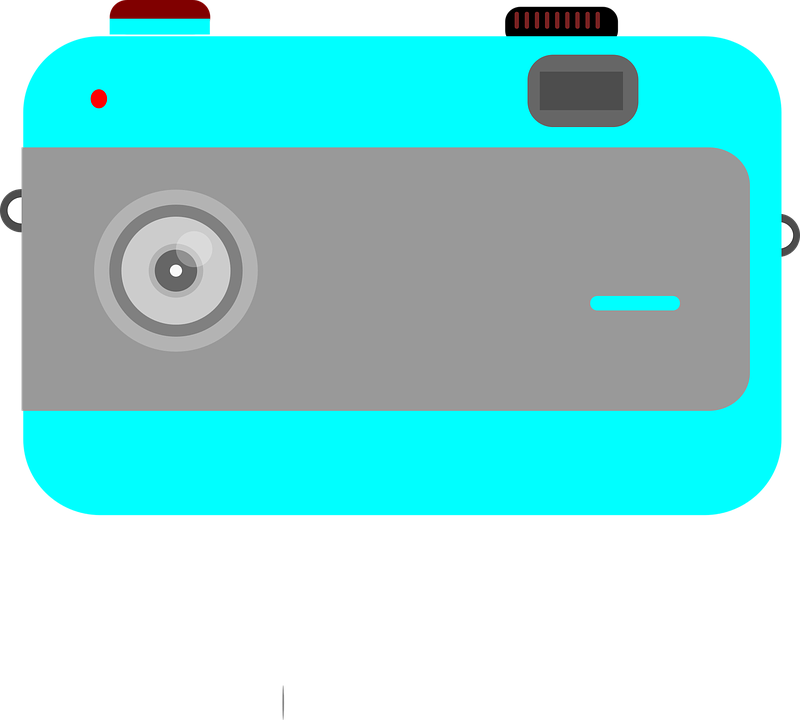 Cartoon Digital Camera Vector PNG Image