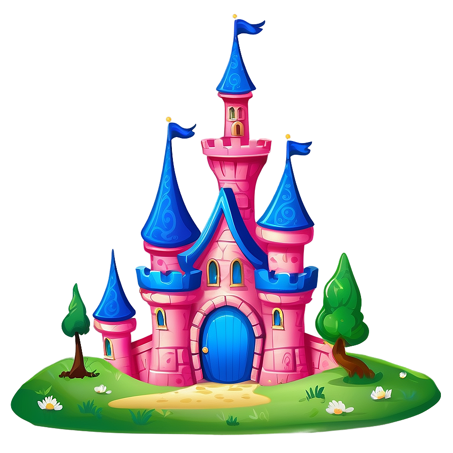 Cartoon Disney Castle Design Png Pps43 PNG Image