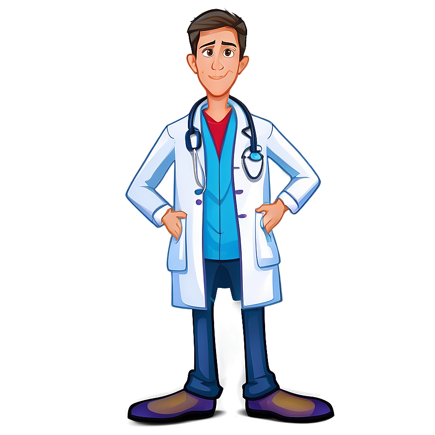 Cartoon Doctor In Hospital Png Mqm27 PNG Image