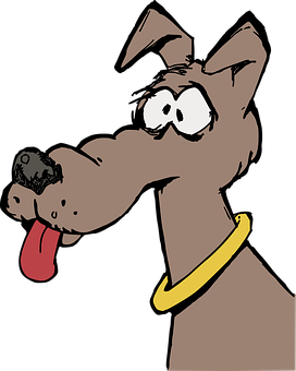 Cartoon Dog With Cookie PNG Image