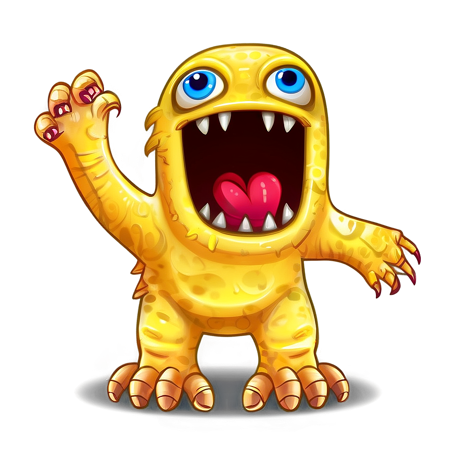 Cartoon Doodle Monster Png 50 PNG Image